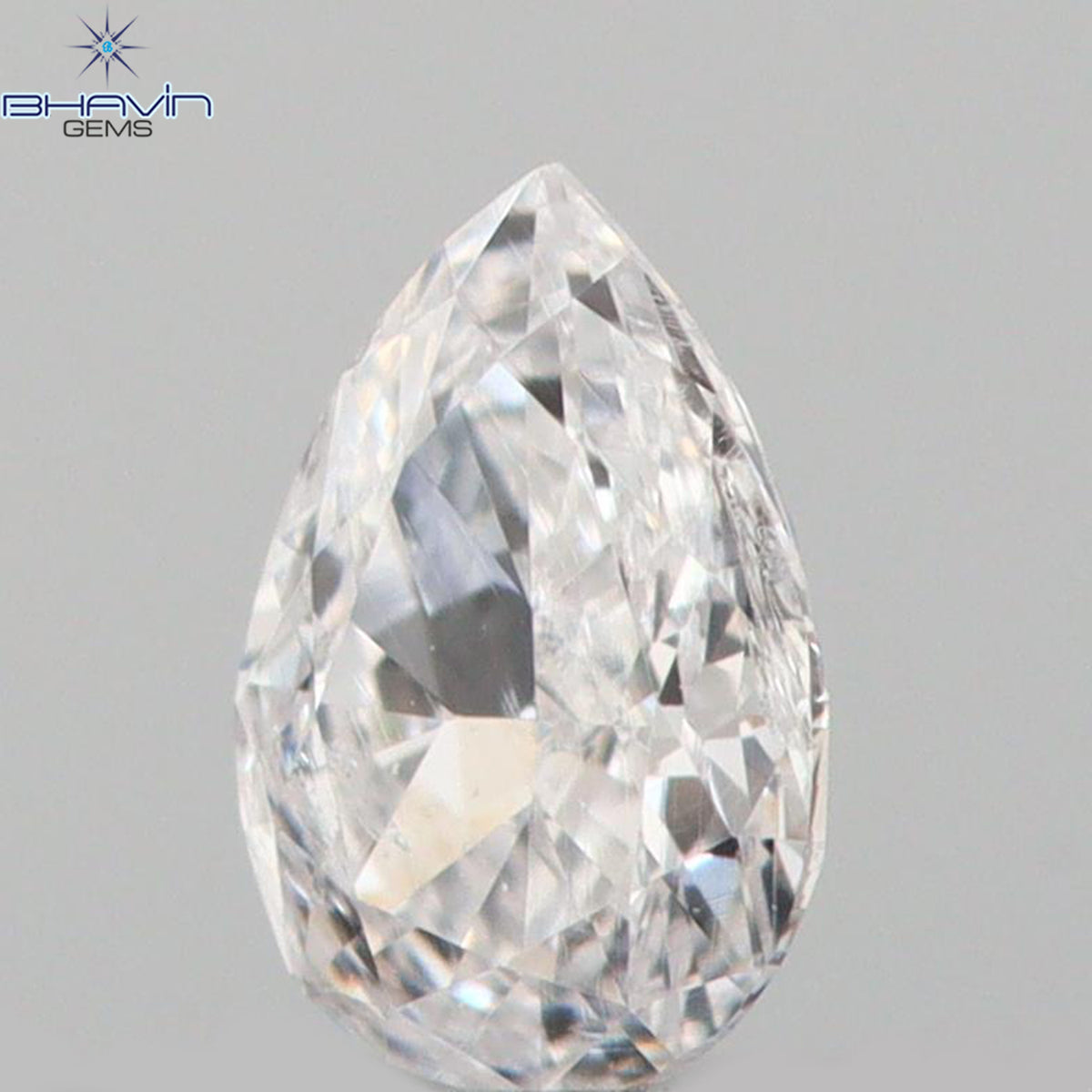 0.09 CT Natural Pear Diamond Pink Color Clarity SI1 (3.70 MM)