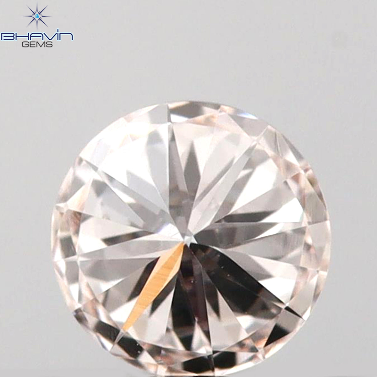 0.26 CT Round Shape Natural Diamond Pink Color VS1 Clarity (4.10 MM)