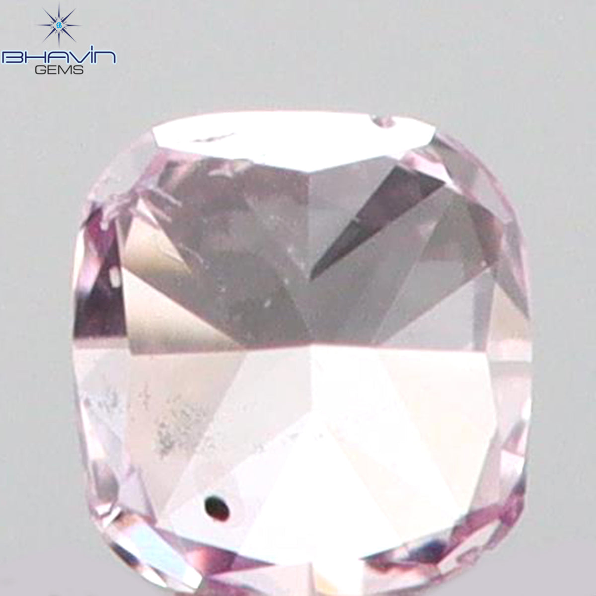 0.03 CT Natural Cushion Diamond Intense Pink Color Clarity SI2 (1.86 MM)