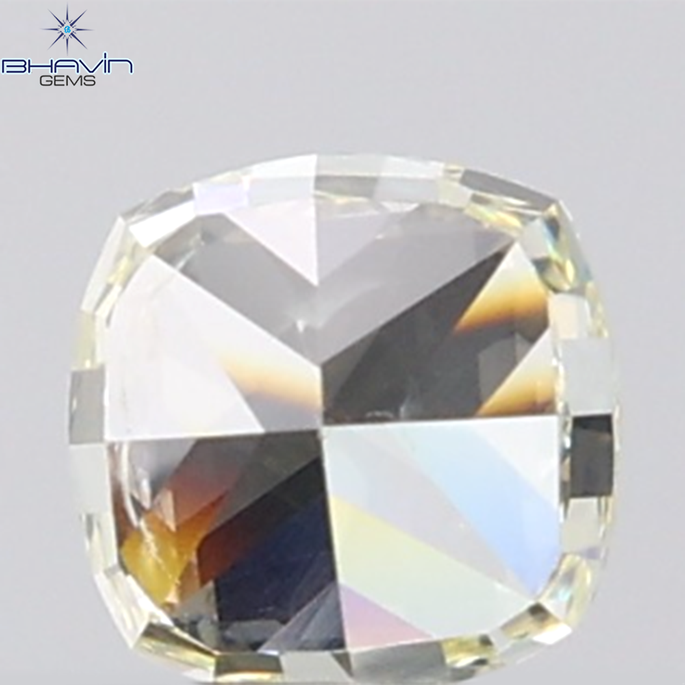 1.01 CT Cushion Diamond Natural Yellow Color SI1 Clarity (5.16 MM)