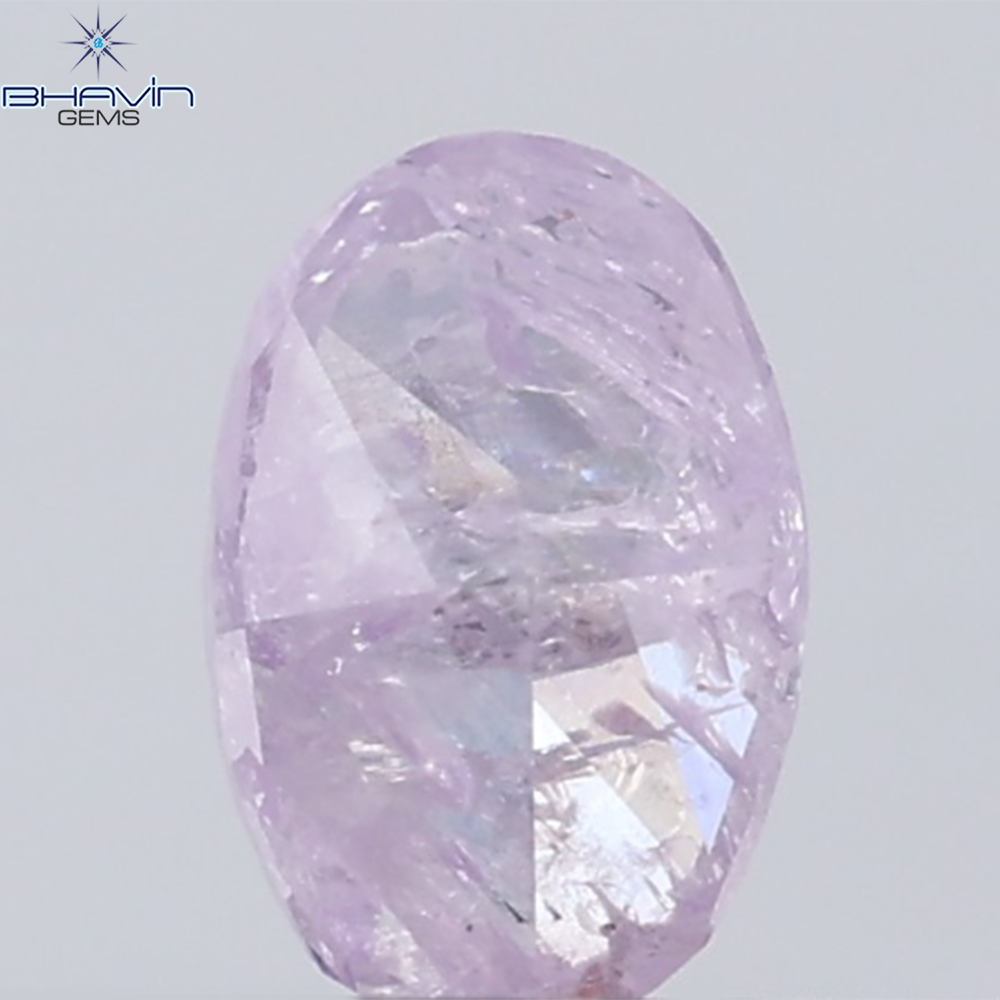 0.36 CT Oval Diamond Natural Pink Color I3 Clarity (5.33 MM)