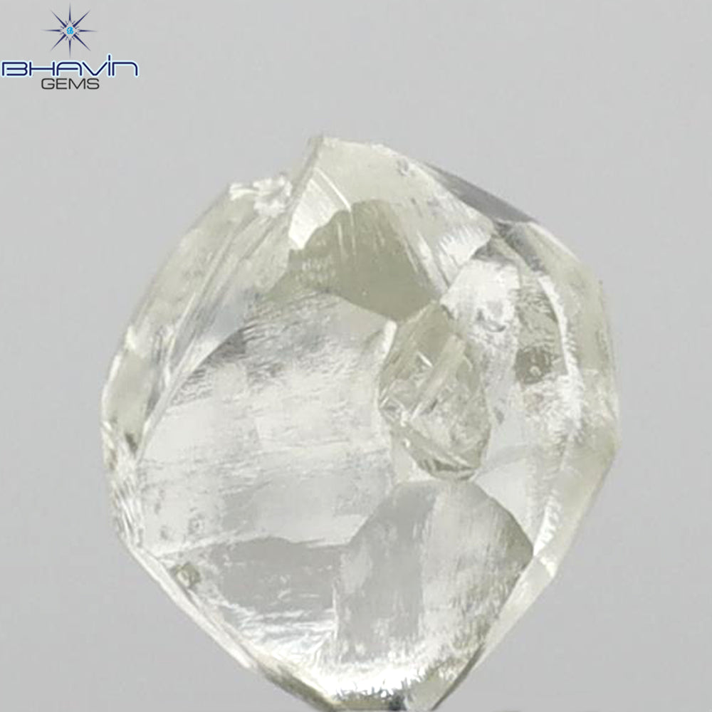 2.17 CT Rough Shape Natural Loose Diamond White (M) Color VS1 Clarity (7.14 MM)