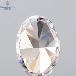 0.26 CT Oval Shape Natural Diamond Pink Color VS2 Clarity (4.71 MM)