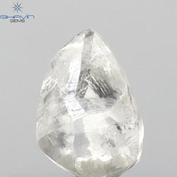 0.45 CT Rough Shape Natural Diamond White Color SI1 Clarity (5.52 MM)