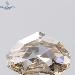 1.02 CT Half Moon Diamond Natural Brown Color SI2 Clarity (7.05 MM)