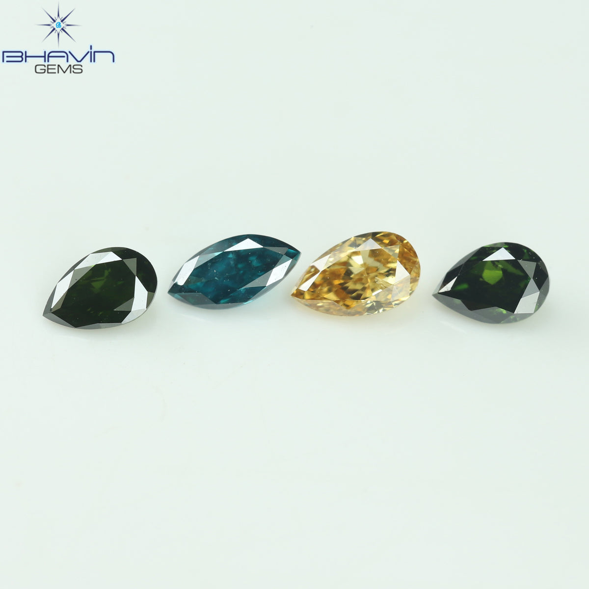 0.28 CT/5 ピース ミックス シェイプ ナチュラル ダイヤモンド ピンク色 SI2 クラリティ (2.40 MM)