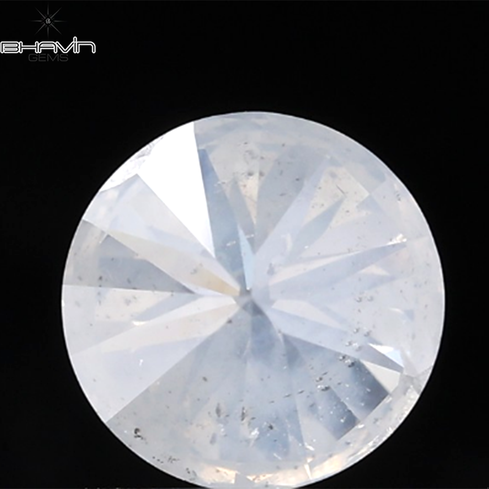 0.18 CT ラウンド ローズ カット シェイプ 天然ダイヤモンド ピンク色 I2 クラリティ (3.86 MM)
