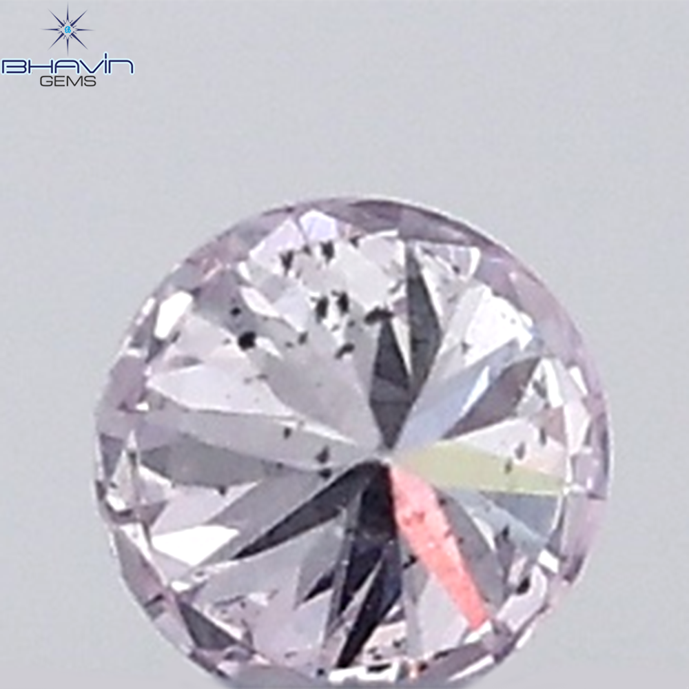 0.03 CT Round Natural Diamond Pink (Argyle) Color SI2 Clarity