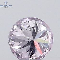 0.03 CT Round Natural Diamond Pink (Argyle) Color SI2 Clarity
