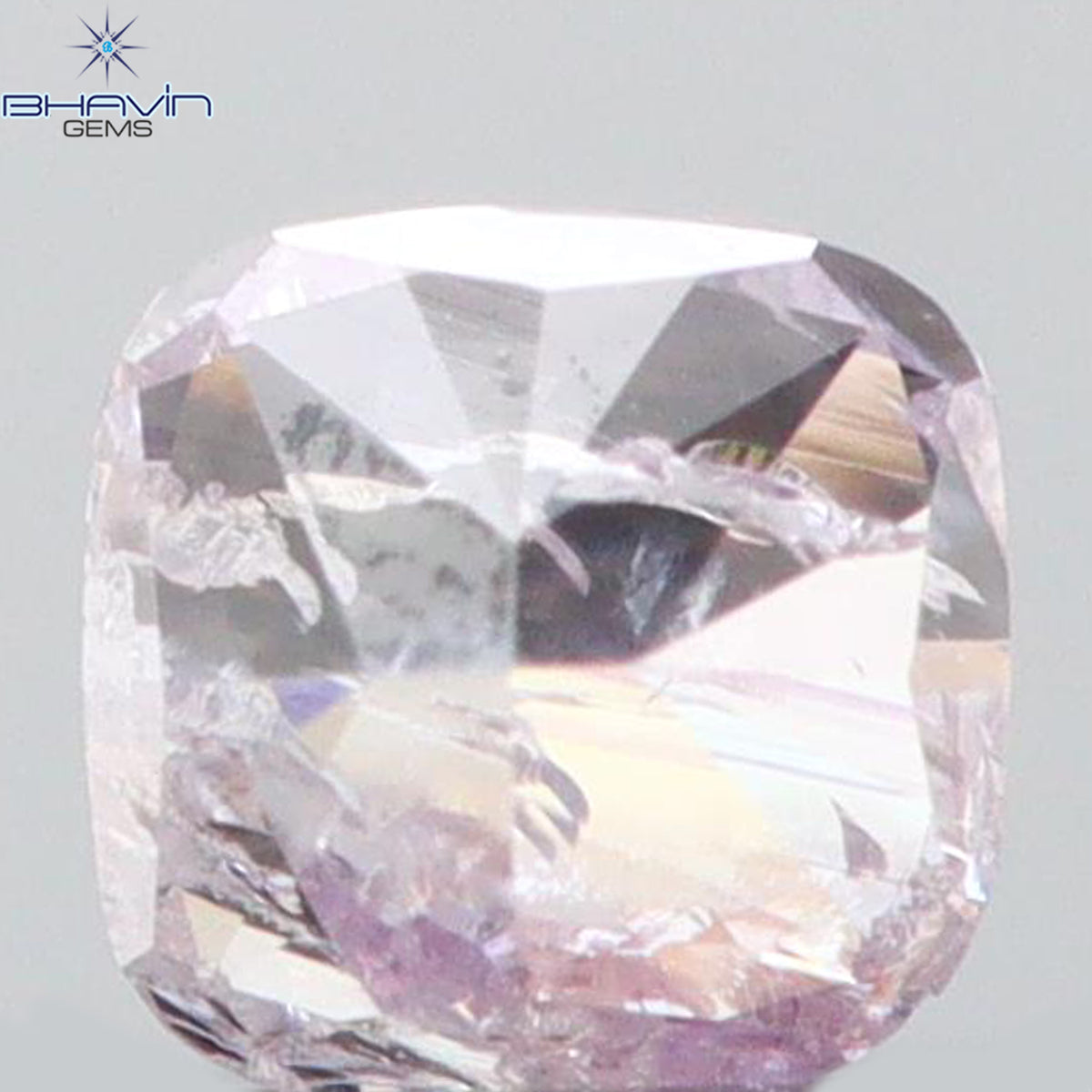 0.13 CT Natural Cushion Diamond Pink Color Clarity I2 (2.80 MM)