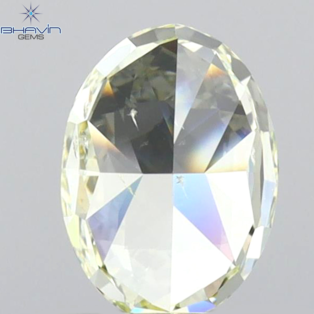 GIA Certified 1.01 CT Oval Diamond Natural Yellow Color SI1 Clarity (6.99 MM)