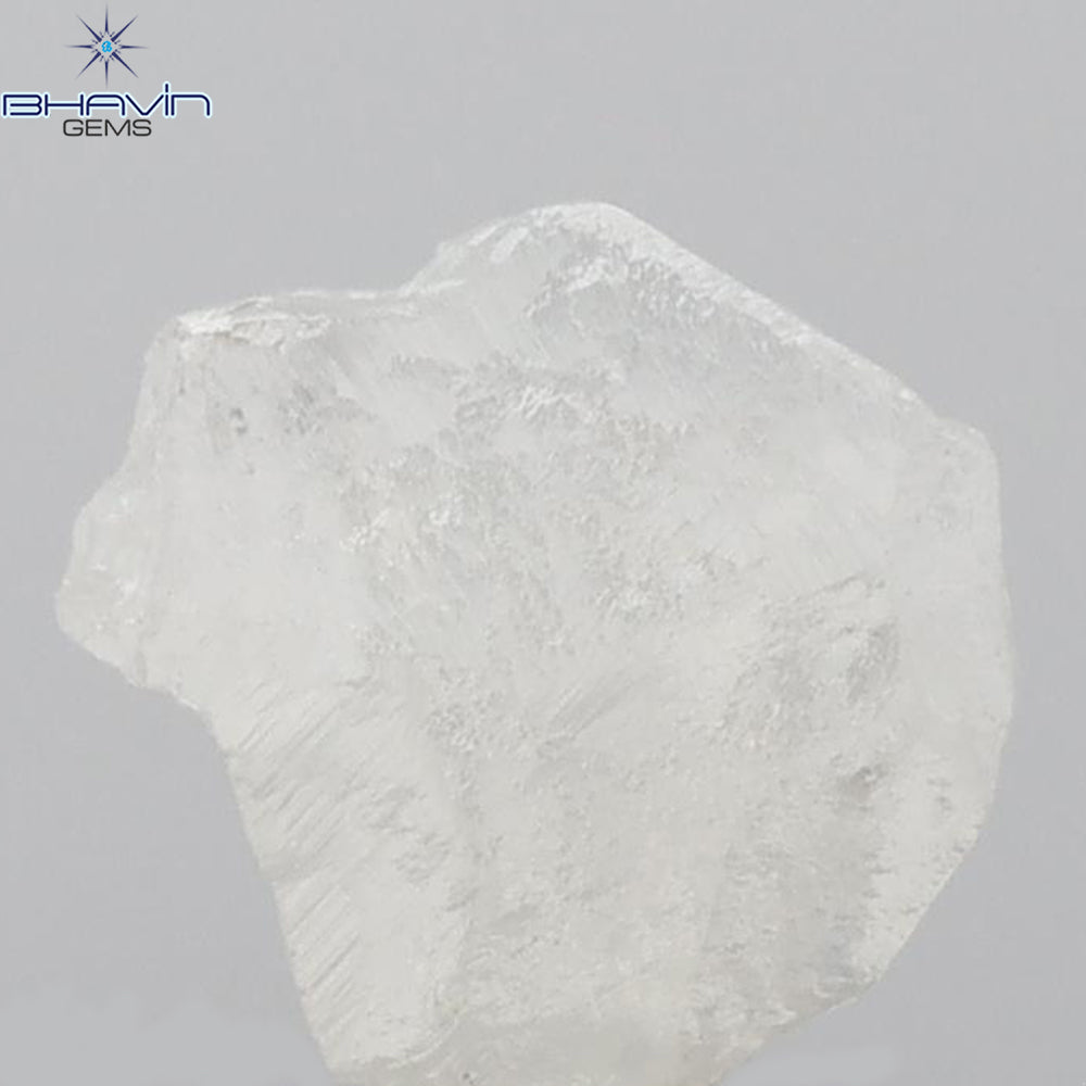 1.84 CT Rough Shape Natural Diamond White Color I1 Clarity (8.08 MM)