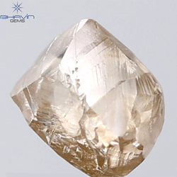1.35 CT Rough Shape Natural Diamond Brown Color VS Clarity (5.99 MM)