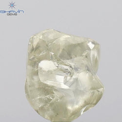 2.52 CT Rough Shape Natural Loose Diamond Yellow (M) Color VS2 Clarity (8.50 MM)