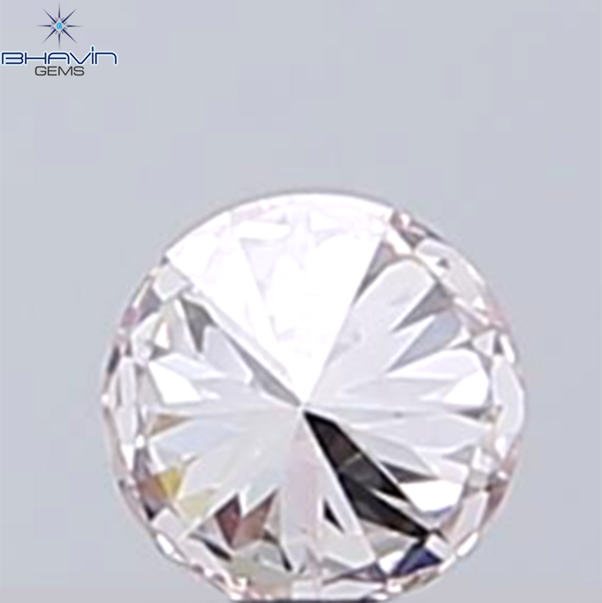 0.49 CT ラフシェイプ ナチュラル ダイヤモンド ピンク色 I3 クラリティ (4.90 MM)