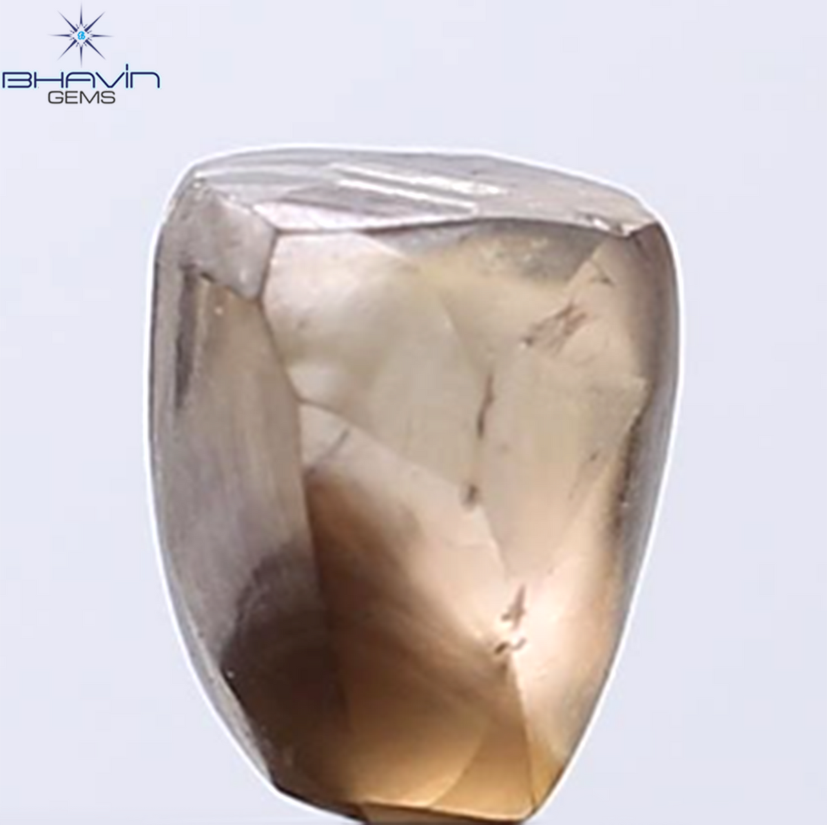 1.95 CT Natural Rough Diamond Dark Brown Color Clarity VS (6.93 MM)