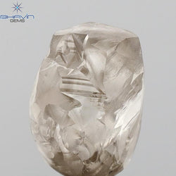 1.84 CT Rough Shape Natural Diamond Brown Color VS1 Clarity (7.66 MM)