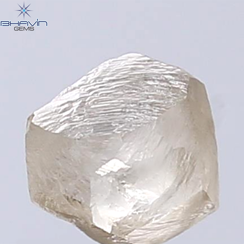 1.31 CT Rough Shape Natural Diamond Brown Color VS2 Clarity (6.26 MM)