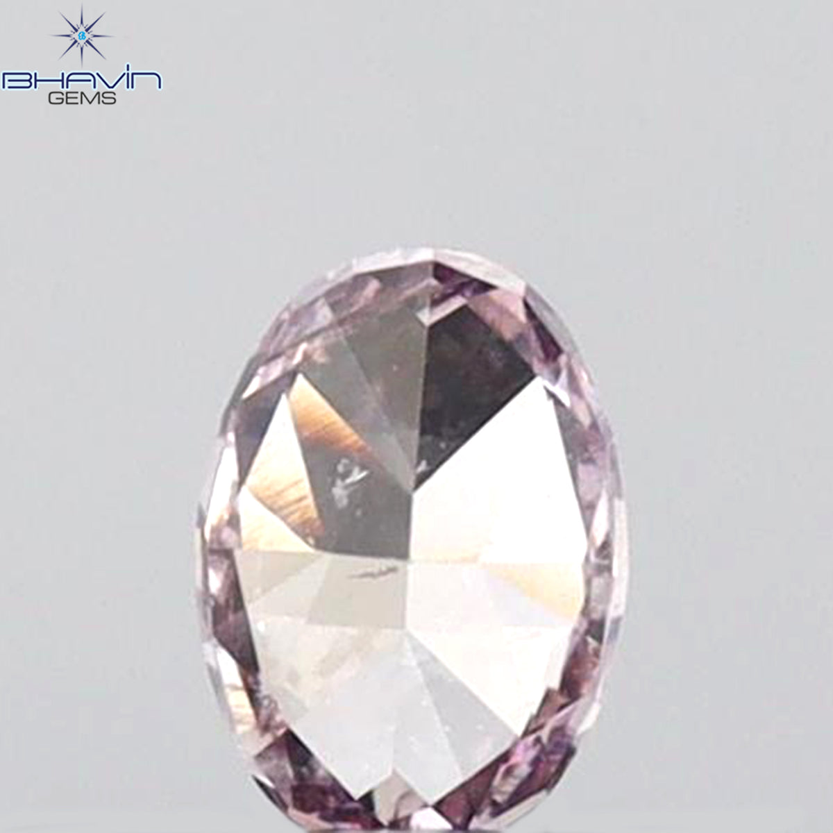 0.17 CT オーバルシェイプ 天然ダイヤモンド ピンクカラー SI1 クラリティ (4.00 MM)