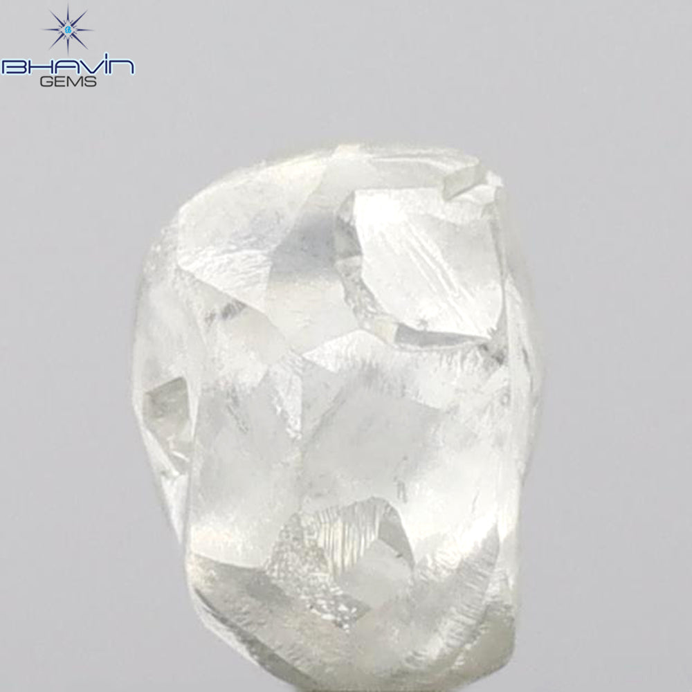 2.28 CT Rough Shape Natural Loose Diamond White (M) Color SI1 Clarity (6.92 MM)