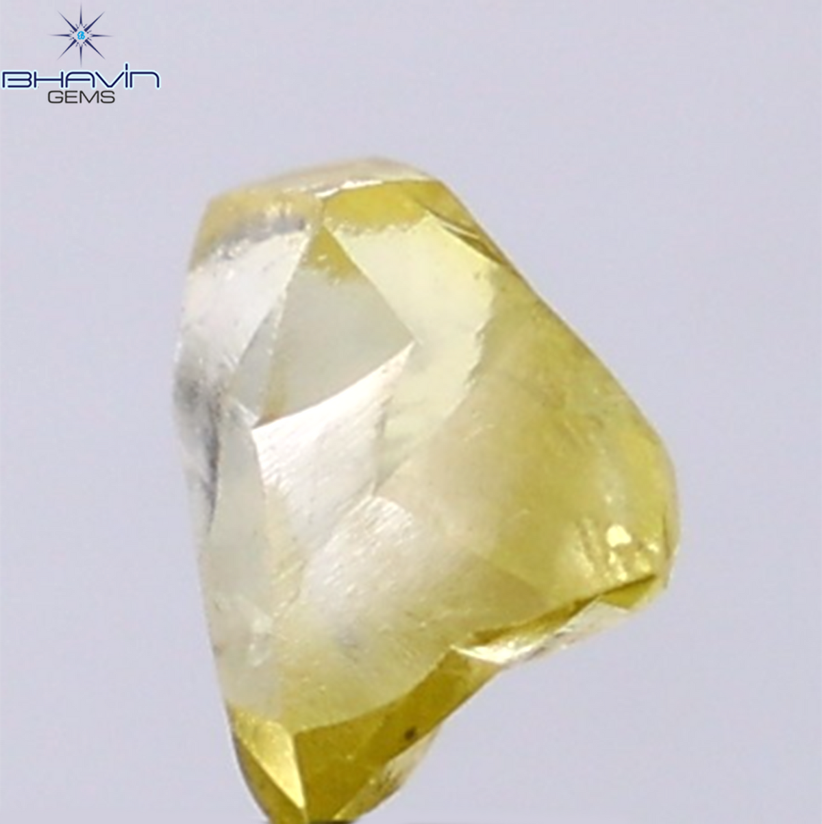 1.23 CT Natural Rough Diamond Enhanced Yellow Color Clarity VS (7.24 MM)
