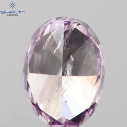 0.09 CT Oval Shape Natural Diamond Pink Color I2 Clarity (3.02 MM)