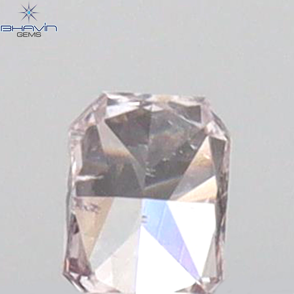 0.08 CT Radiant Shape Natural Diamond Pink Color SI1 Clarity (2.77 MM)