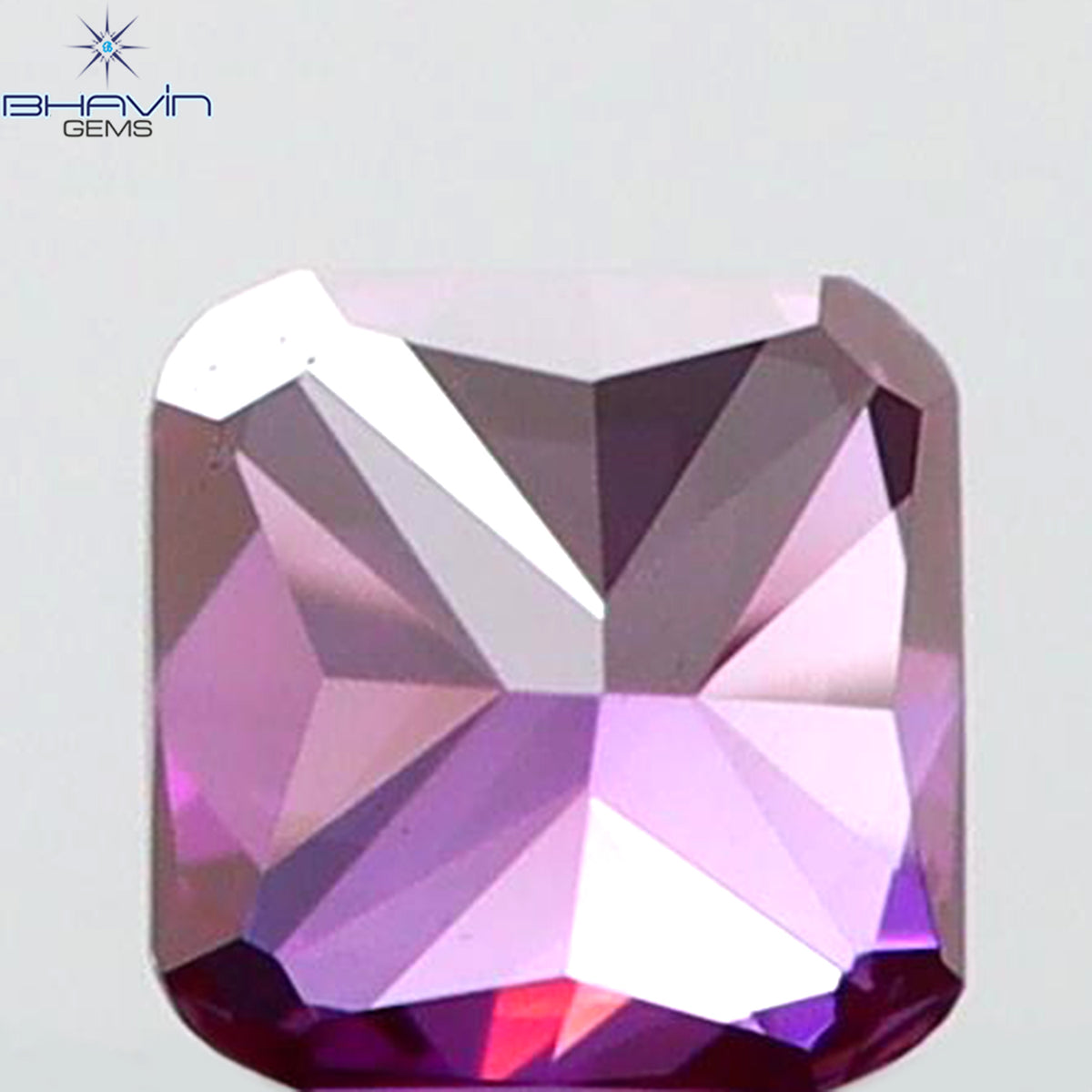 0.07 CT Natural Cushion Diamond Enhanced Pink Color Clarity VS1 (1.91 MM)