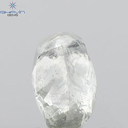 0.59 CT Rough Shape Natural Diamond White Color VS2 Clarity (4.95 MM)