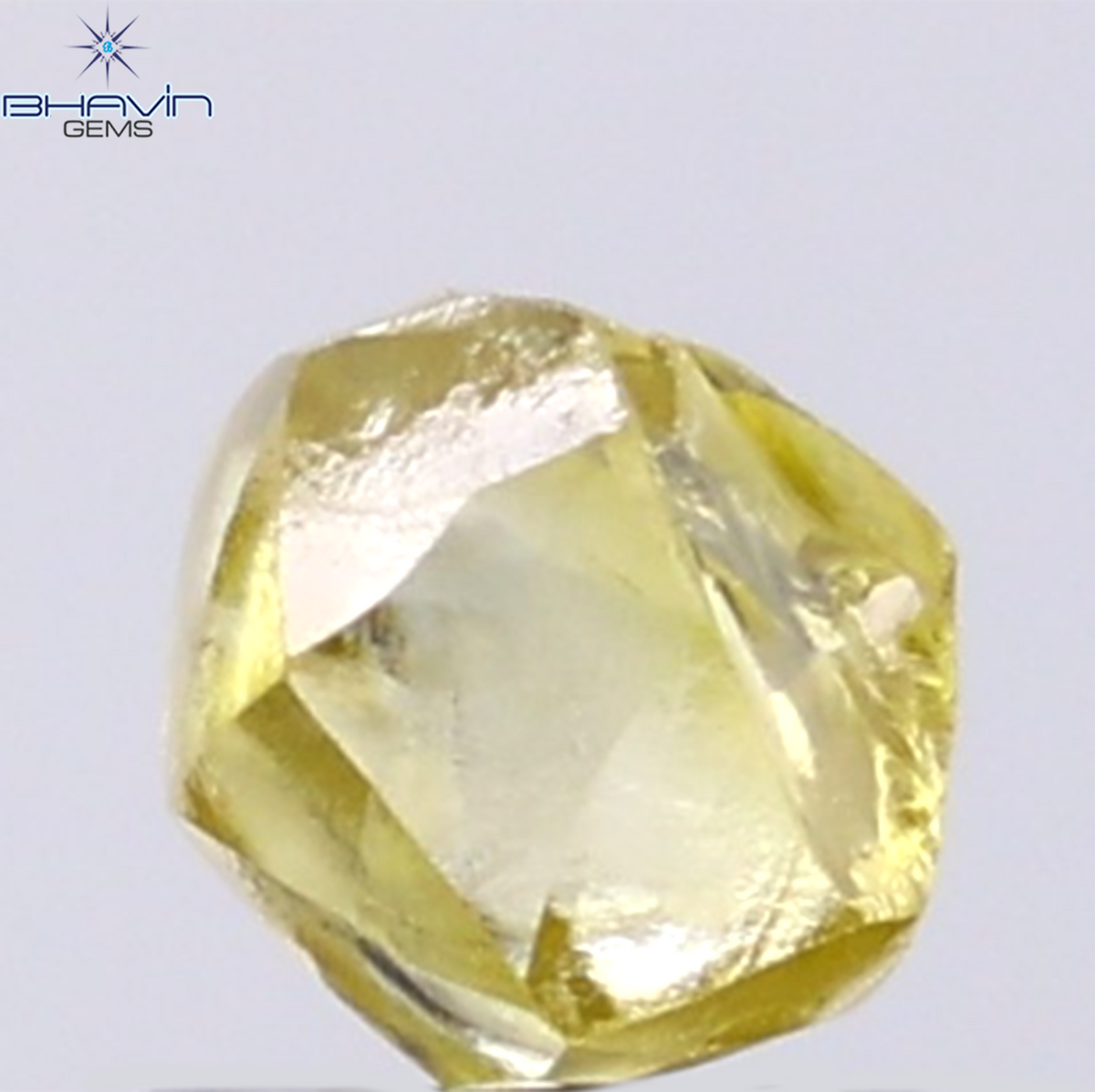 1.12 CT Natural Rough Diamond Enhanced Yellow Color Clarity VS (5.96 MM)
