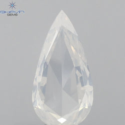 0.52 CT Pear Shape Natural Diamond White Color SI1 Clarity (8.11 MM)