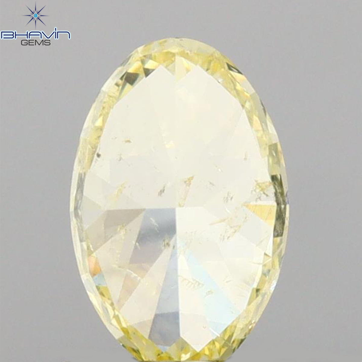 GIA Certified 1.02 CT Natural Oval Diamond Fancy Yellow Color Clarity I2 (7.45 MM)