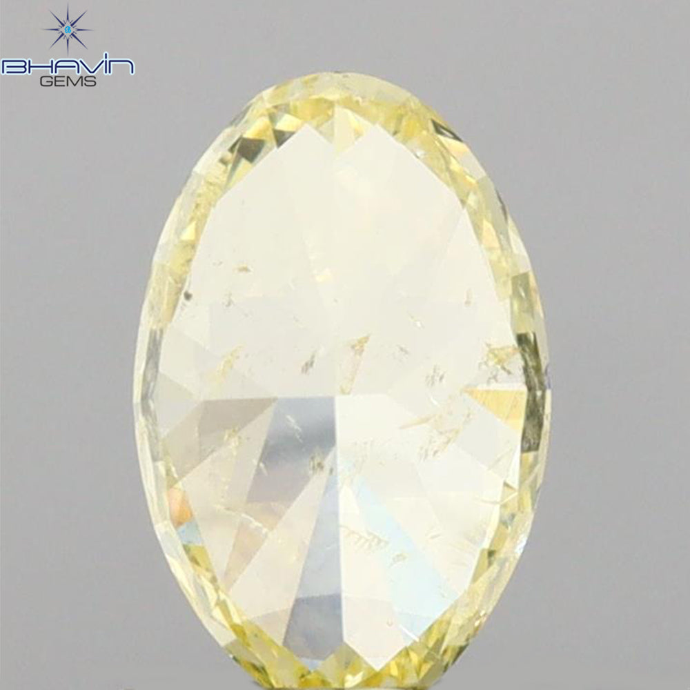 GIA Certified 1.01 CT Oval Shape Natural Diamond Yellow Color (7.45 MM)