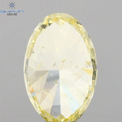 GIA Certified 1.01 CT Oval Shape Natural Diamond Yellow Color (7.45 MM)