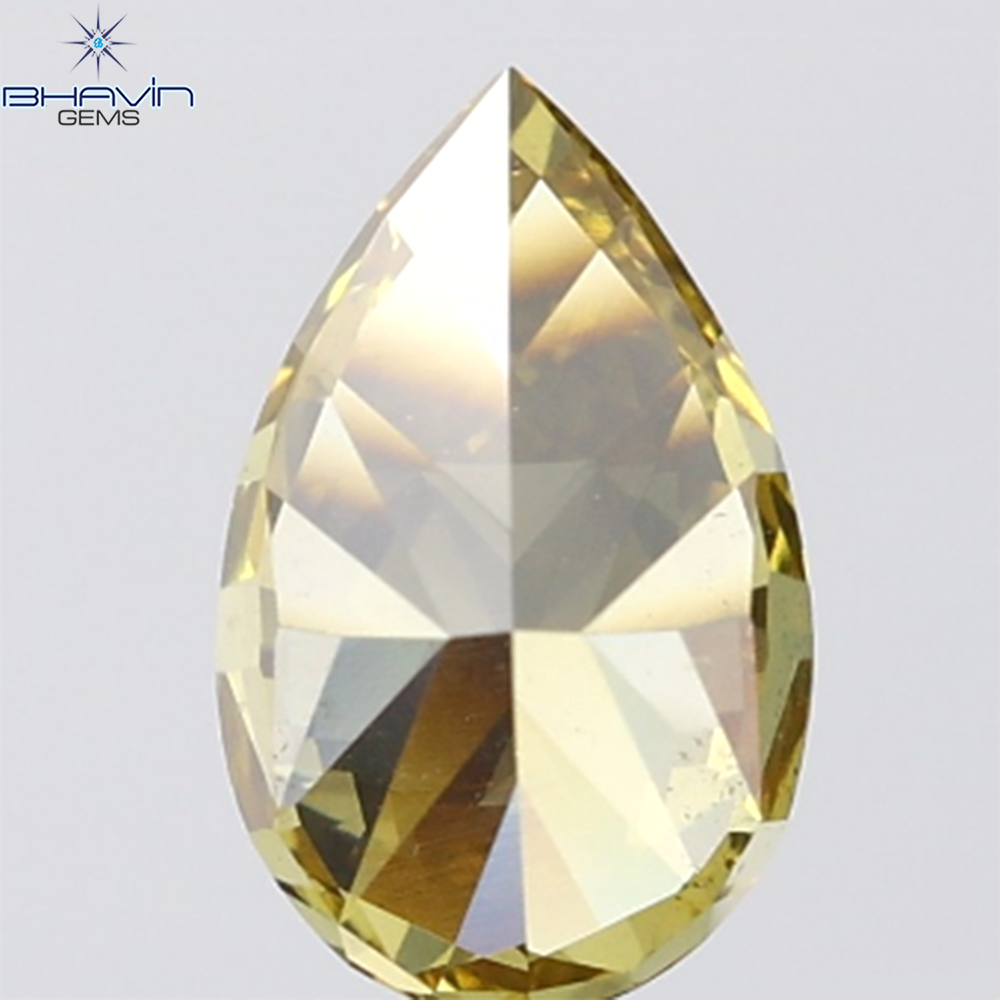 1.21 CT Pear Shape Green (Chameleons) Diamond VVS Clarity (8.81 MM)