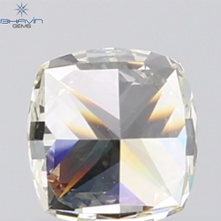 1.01 CT Cushion Diamond Natural Yellow Color VVS1 Clarity (5.38 MM)