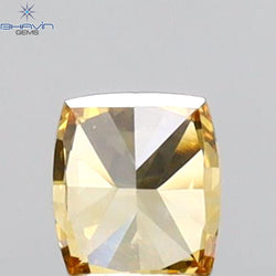 0.17 CT Cushion Shape Natural Diamond Orange Color VS1 Clarity (3.31 MM)