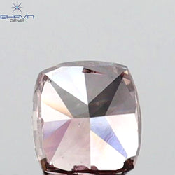 0.30 CT Cushion Shape Natural Diamond Pink Color SI1 Clarity (3.70 MM)