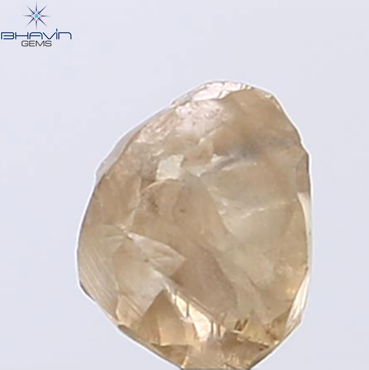 1.55 CT Natural Rough Diamond Brown Color Clarity VS (7.03 MM)