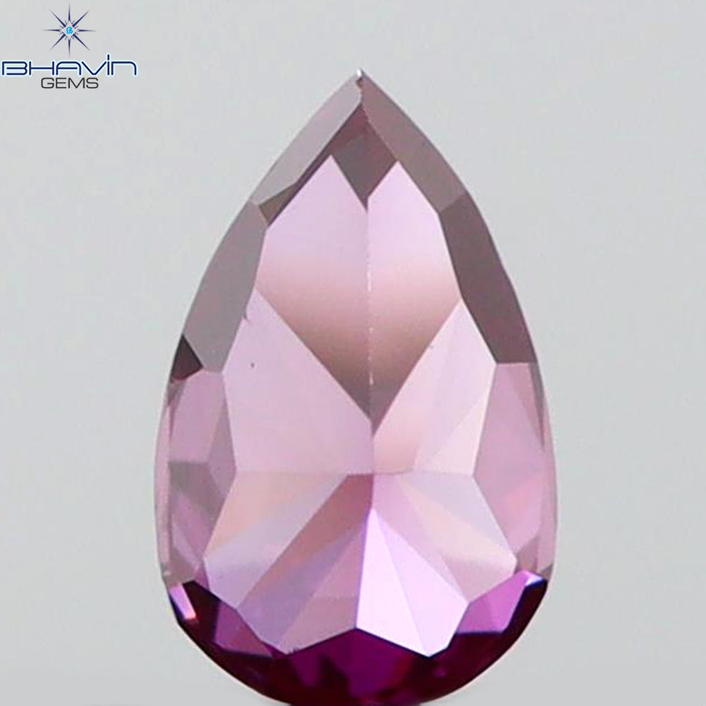 0.09 CT Pear Shape Natural Diamond Pink Color VS2 Clarity (3.29 MM)
