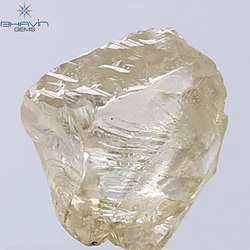 2.30 CT Rough Shape Natural Diamond Green Yellow Color SI Clarity (9.55 MM)