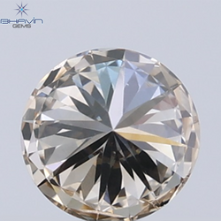 0.36 CT Natural Round Diamond Brown Color Clarity VS1 (4.64 MM)