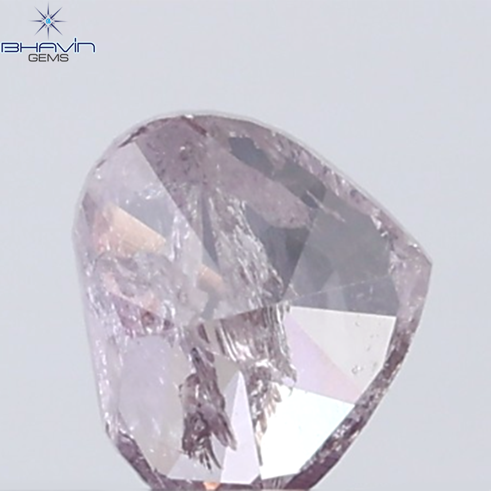 0.23 CT Heart Diamond Natural Pink Color I3 Clarity (4.07 MM)