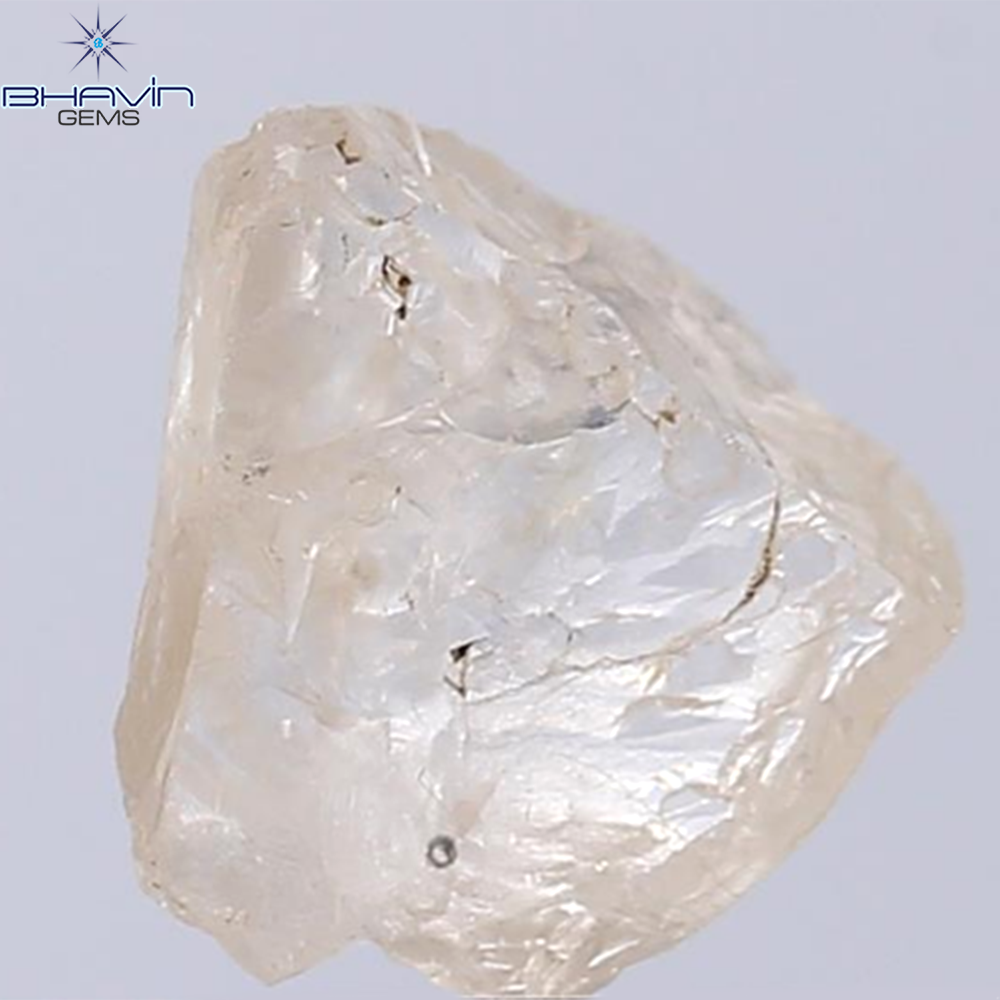 2.73 CT Rough Shape Natural Diamond Brown Color SI Clarity (10.23 MM)