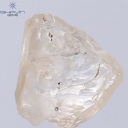 2.73 CT Rough Shape Natural Diamond Brown Color SI Clarity (10.23 MM)