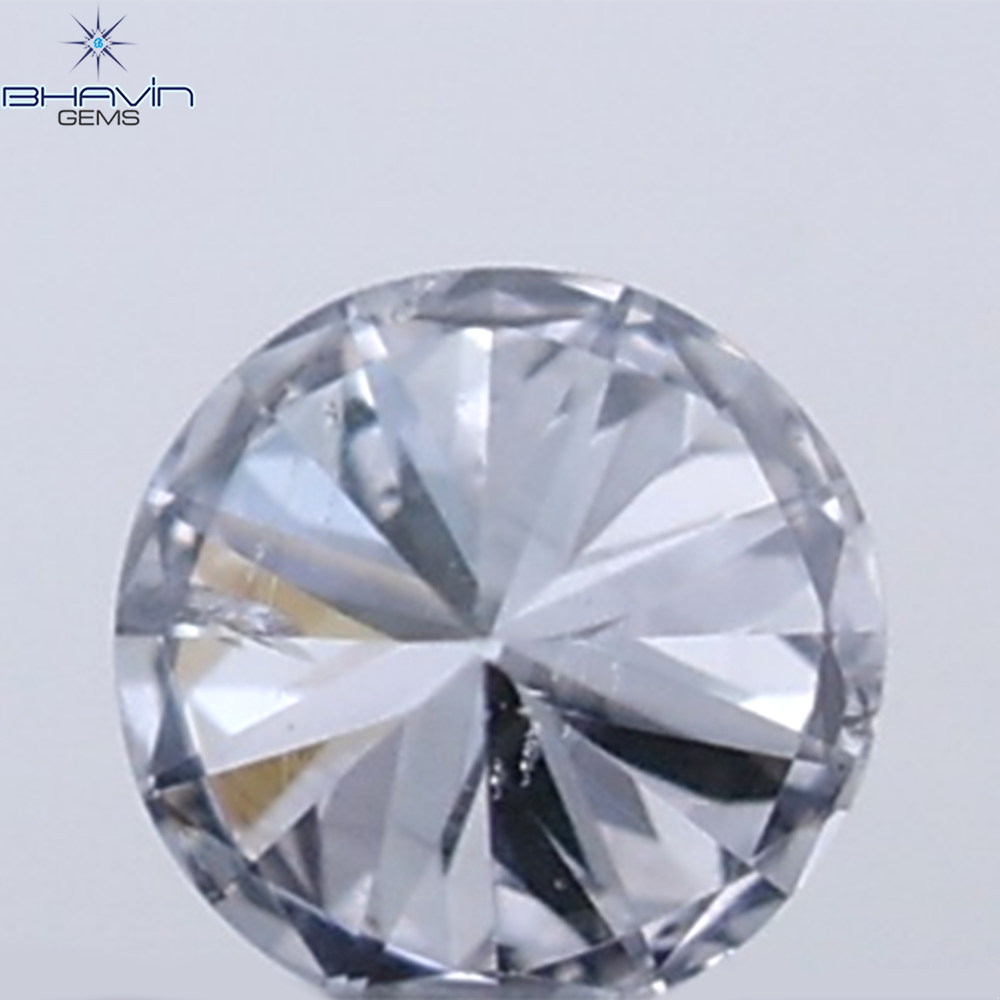 0.18 CT ラウンド ローズ カット シェイプ 天然ダイヤモンド ピンク色 I2 クラリティ (3.86 MM)