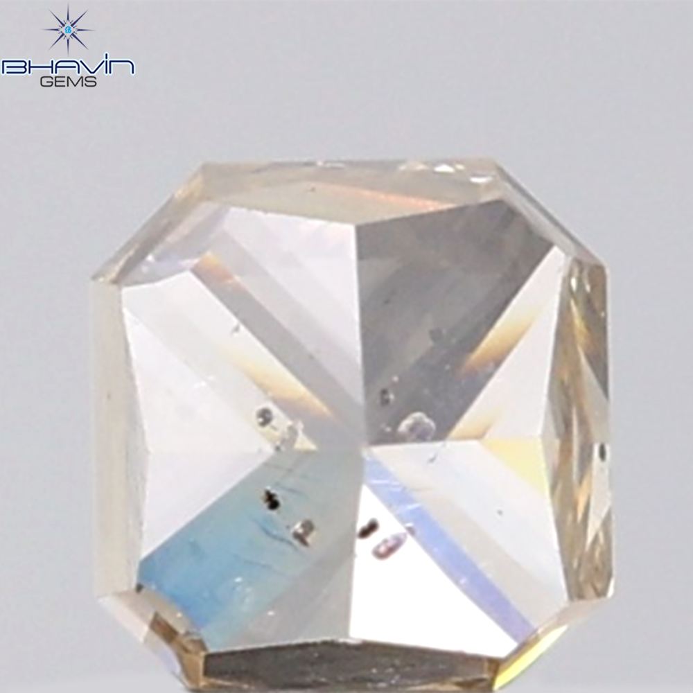 1.00 CT Radiant Natural Brown Diamond SI2 Clarity (5.22 MM)