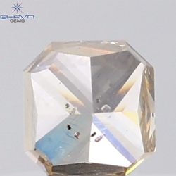 1.00 CT Radiant Natural Brown Diamond SI2 Clarity (5.22 MM)