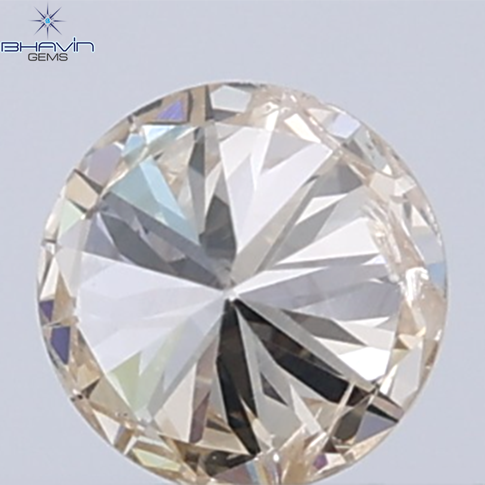 0.18 CT ラウンド ローズ カット シェイプ 天然ダイヤモンド ピンク色 I2 クラリティ (3.86 MM)