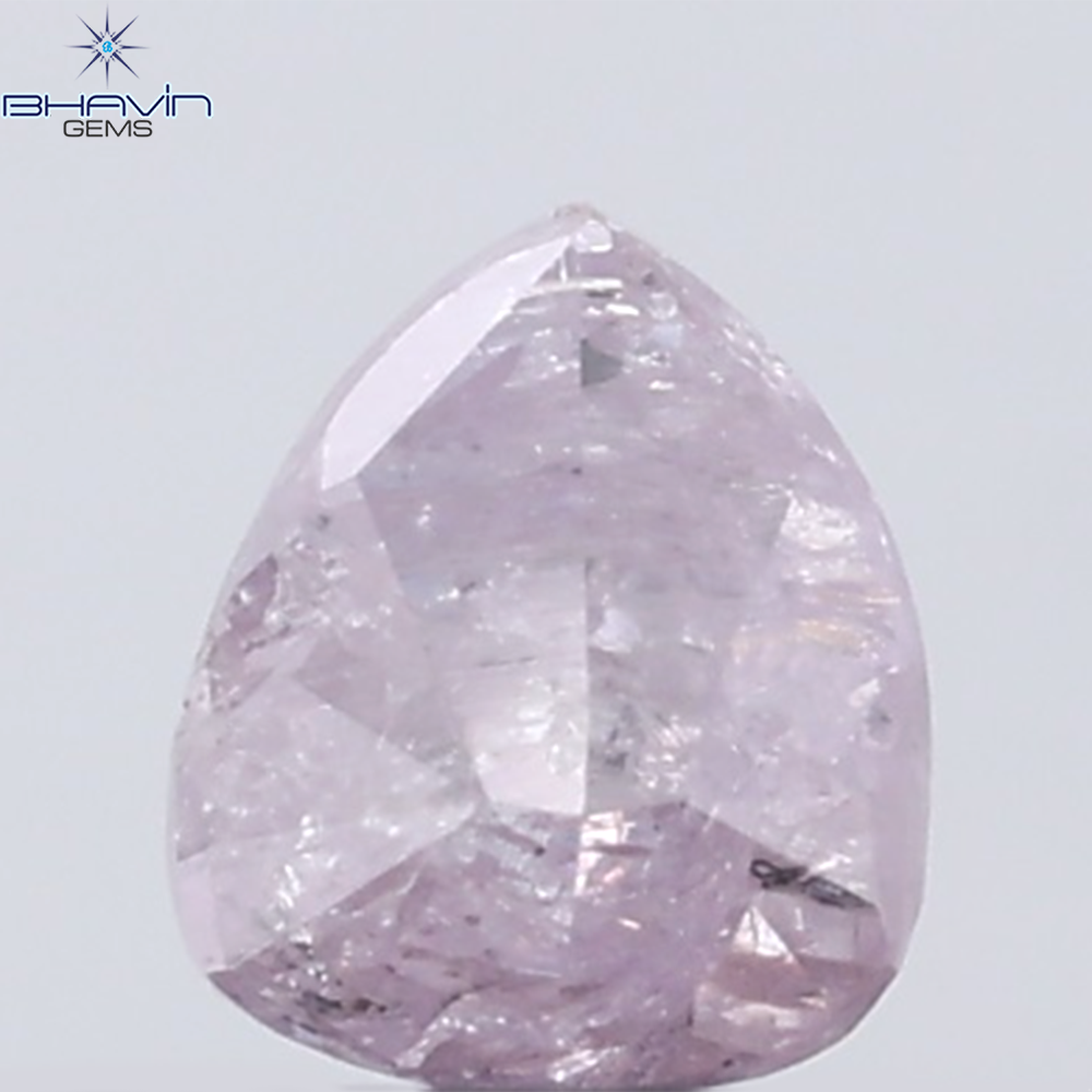 0.32 CT Pear Diamond Natural Pink Color I3 Clarity (4.31 MM)